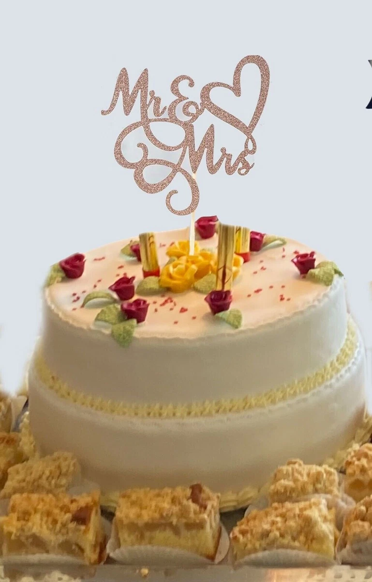 Sopratorta Per Matrimonio E Nozze D'Oro – Modecor Cake Topper Con Coppia Di Sposi, 13 Cm