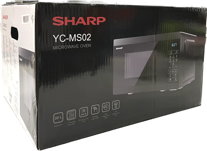 Sharp YC-MS02-EB 20 Liter 800 W Mikrowelle schwarz - Bild 3 von 3