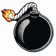 PARCHE BORDADO LIT BALL BOMB 3" MOTOCICLISTA