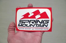 Chevrolet-Spring Mountain Motor Resort Performance Driving School Vinyl Sticker
