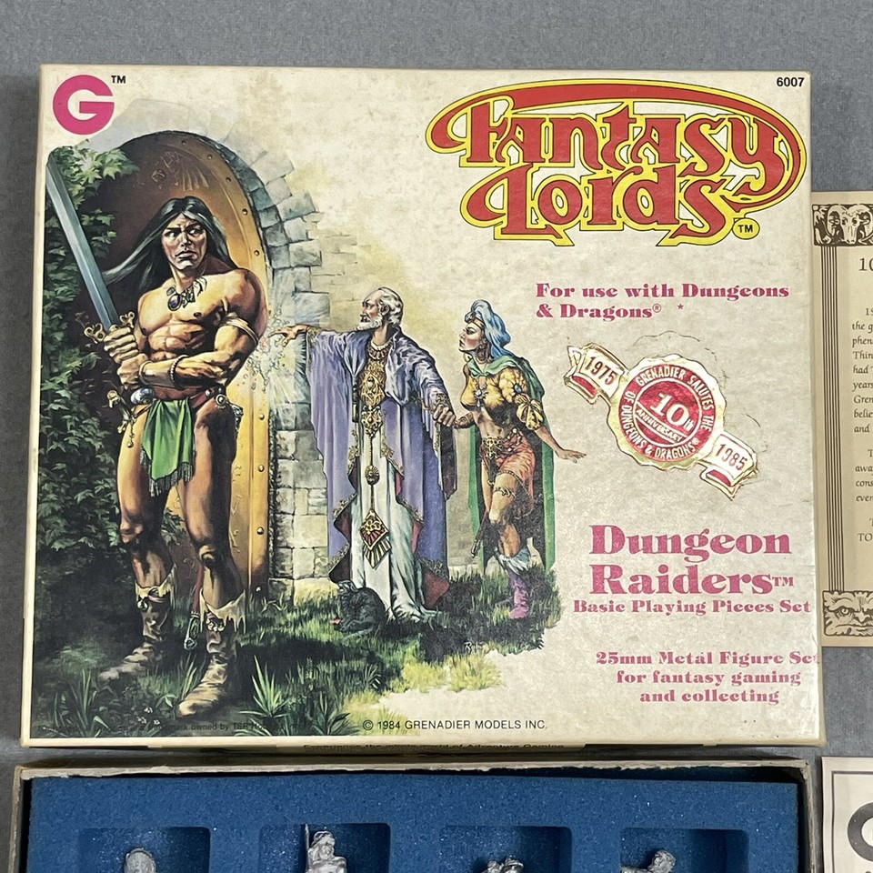 Grenadier Models Fantasy Lords Dungeon Raiders Metal Figures Set AD&D