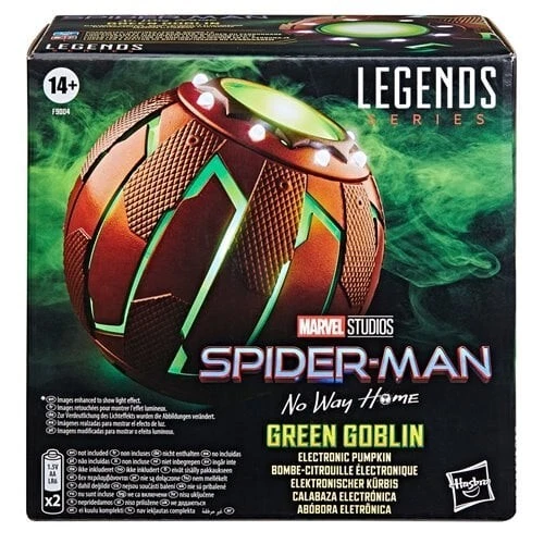 Bombas eletrônicas de abóbora Spider-Man No Way Home Marvel Legends Duende Verde - Imagem 2 de 3