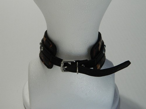 NEW Killstar Gothic Punk Pentacle Pentagram Leopard Leo CATNIP CHOKER Collar - Picture 4 of 7