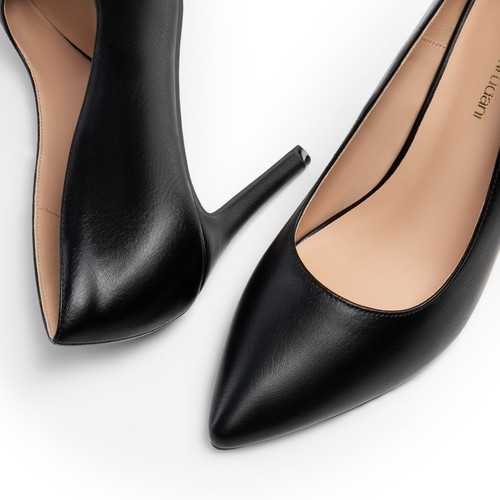 Women Stiletto Pumps 4" High Heel Pointed Toe Wedding Shoes Ceremony Dress Shoes - Picture 19 of 64