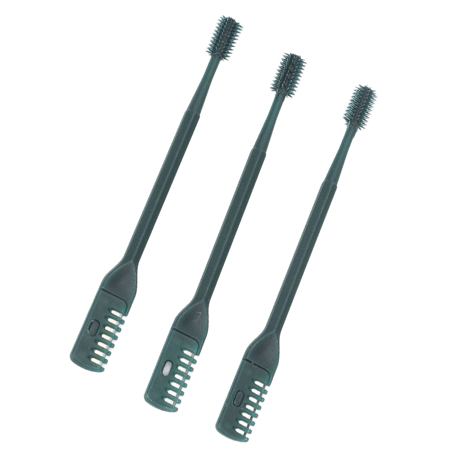 3pcs Manual Nose Hair Cutter 360° Rotating Dual Head Trimmer For All Ages