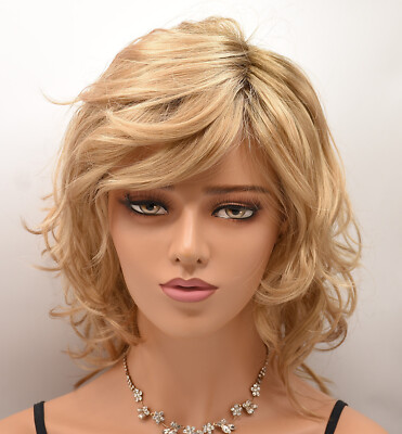 BEACH MONO Wig by ELLEN WILLE, Toffee Blonde Rooted CLEARANCE Mono Part +Lace Ft