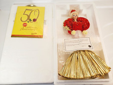 NEW 50th Golden Anniversary Porcelain Barbie Doll Mattel 14479 Limited Edition