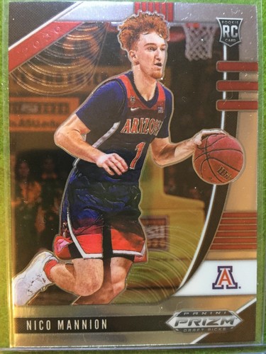 Tarjeta de novato Nico Mannion Prizm camiseta #1 Arizona Warriors 2020 Panini Prizm RC - Imagen 3 de 12