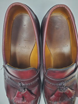 Allen Edmonds Cannondale Leather Tassel Loafers Mens 15 Burgundy Allen Edmonds Cannondale Burgundy Merlot Men main image 2