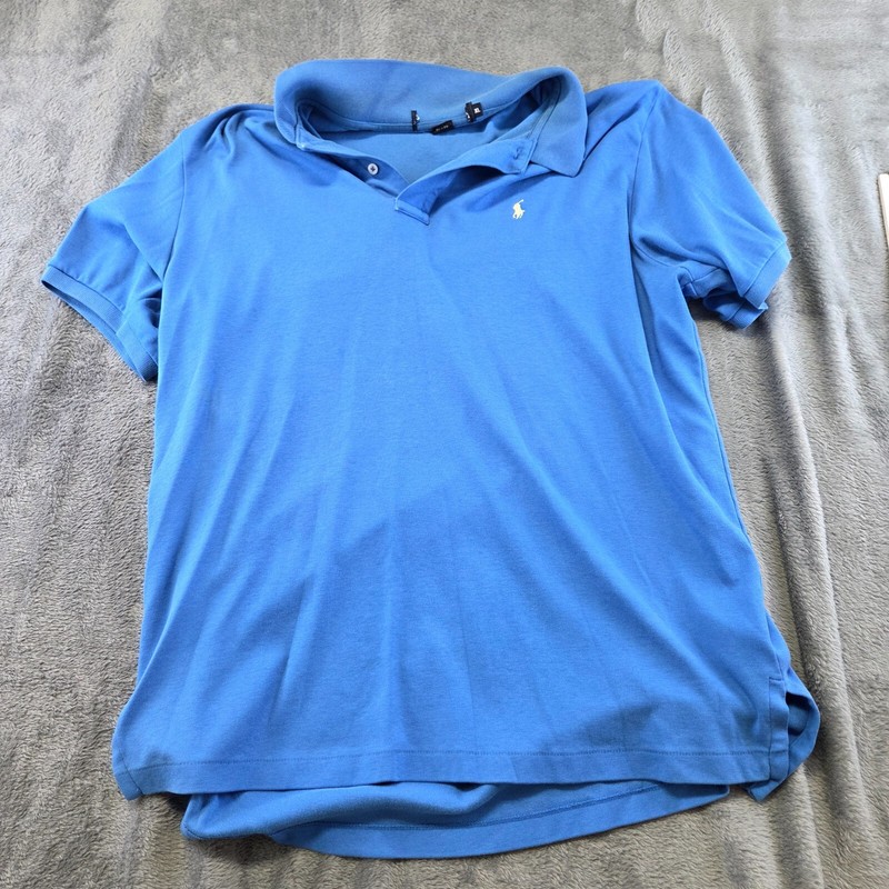 Ralph Lauren Polo Shirt Men's Sz XL Blue Casual Short Sleeve Collared Pullover