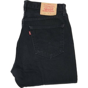 Black Straight Regular Jeans W36 L32 