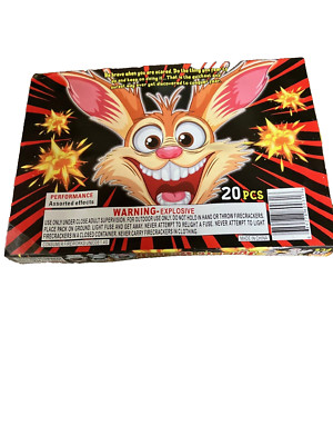 Vintage Rabbit Scarer Firecracker Box Label. ''Great Graphics''
