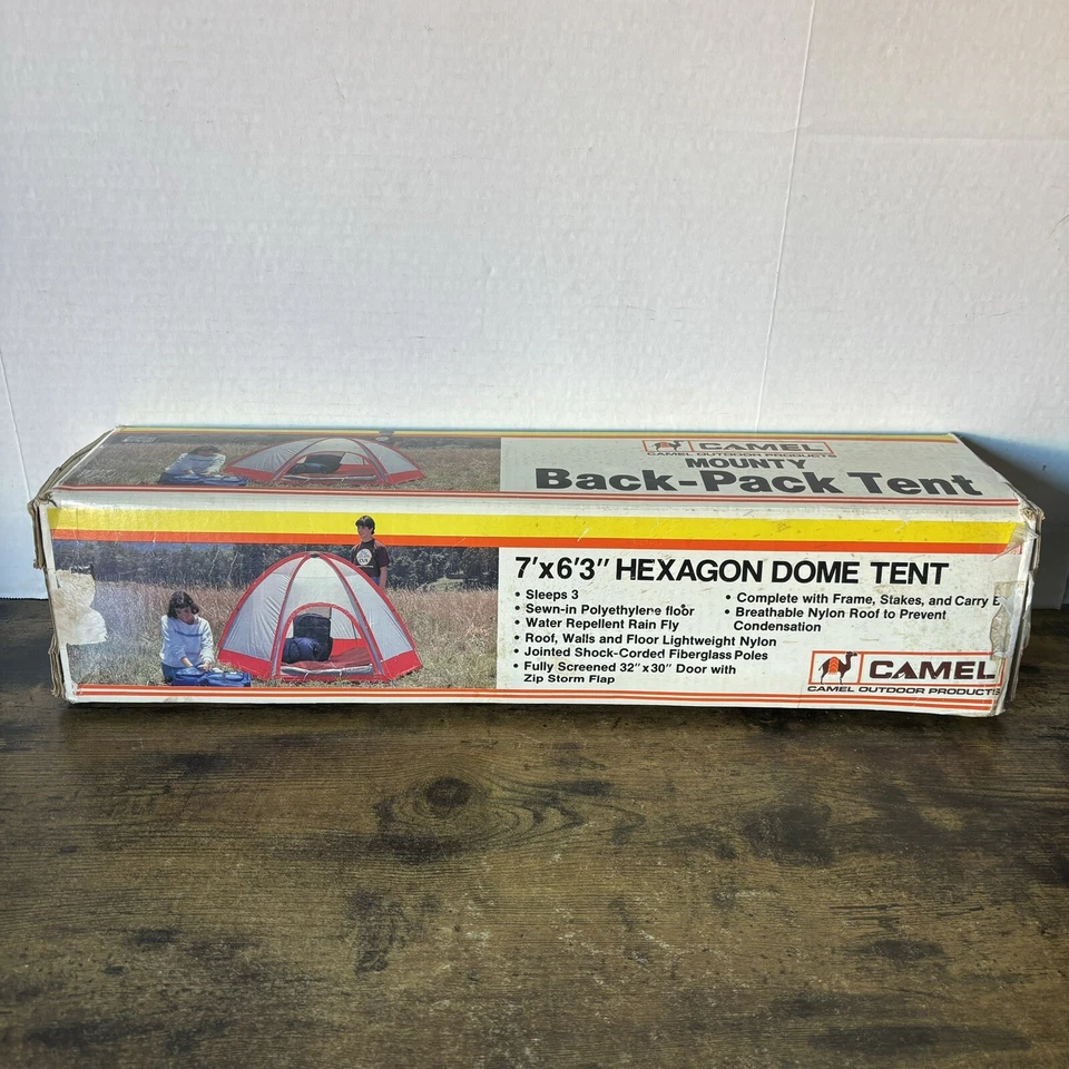 Tienda de campaña vintage camel al aire libre mounty mochila - nueva con caja Foto 3 de 4
