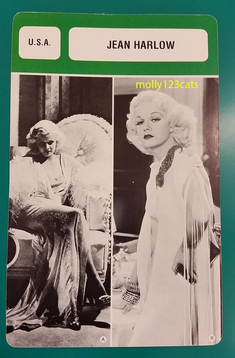 American Actress Sex Symbol Jean Harlow French Film Trade Card | eBay
