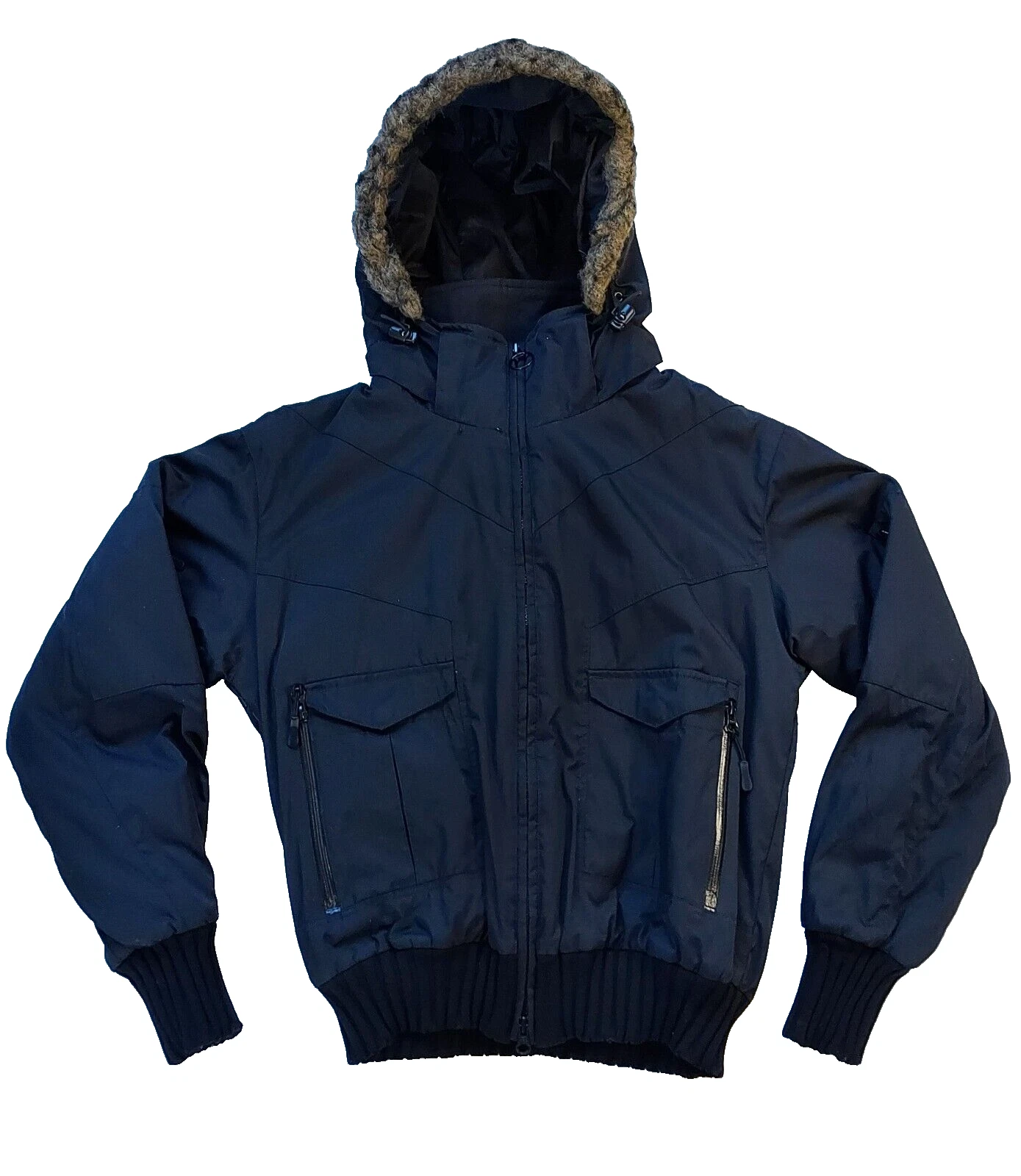 Body Glove Women's Snow Waterproof Jacket Black Hooded Winter Coat Lined Size L