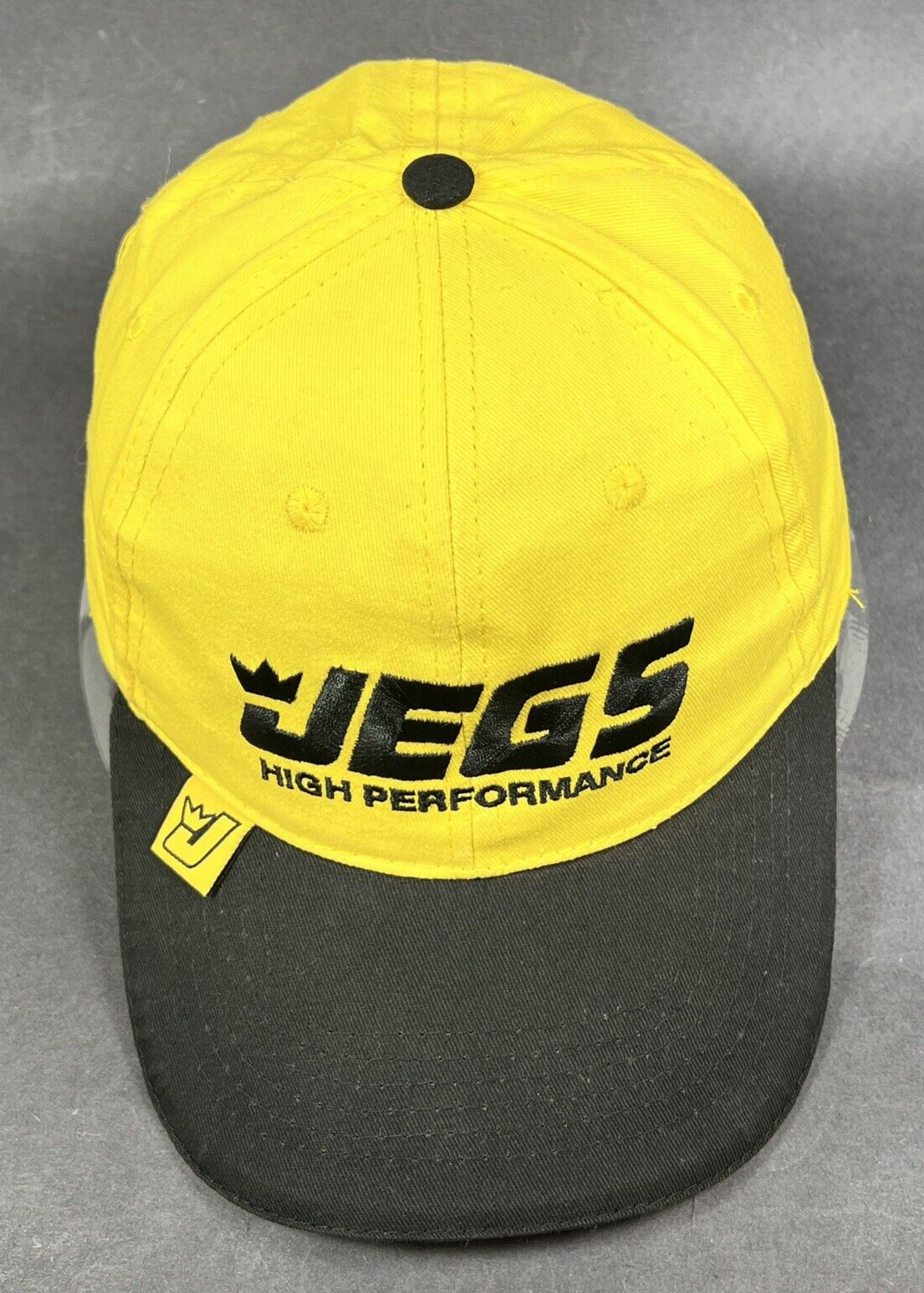 JEGS High Performance Strap Back Hat Cap Yellow C… - image 7