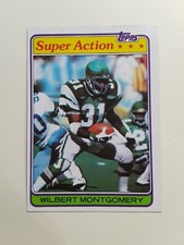 1981 Topps Wilbert Montgomery  #392 football card Philadelphia Eagles 
