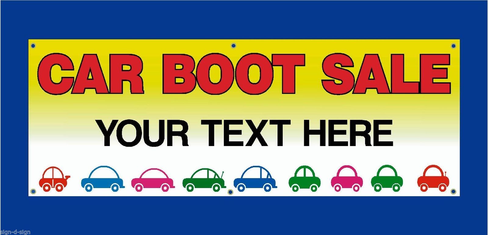 CAR BOOT SALE HERE BANNERS CHOOSE  Printed Banner for fence or wall 1007a