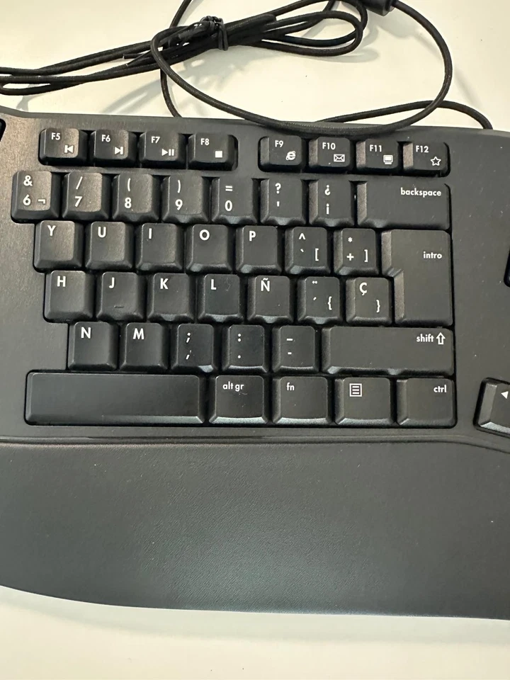 Spanish Ergonomic Keyboard USB Connect Latin Quiet Rubber Pad NEW QWERTY SPA - Image 3 of 4