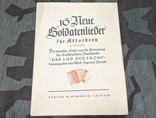 WWII German Neue Soldatenlieder Soldier's Song Book for Accordion Army Music