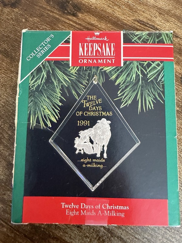VTG 1991 Hallmark Collector's series The Twelve Days of Christmas Ornament