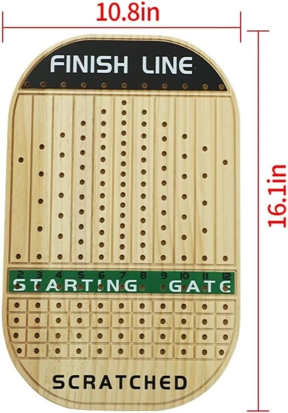 Emocionante juego de carreras de caballos con 11 caballos de metal - Perfecto para reuniones familiares Foto 4 de 4