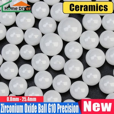 Dia 0.8mm ~ 25.4mm Ceramic Bearing Balls ZRO2 Zirconium Oxide Ball G10 Precision