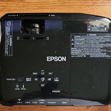 Epson EX5220 3LCD 2800 ANSI XGA Projector HDMI VGA USB w/ Carry Bag - No Remote