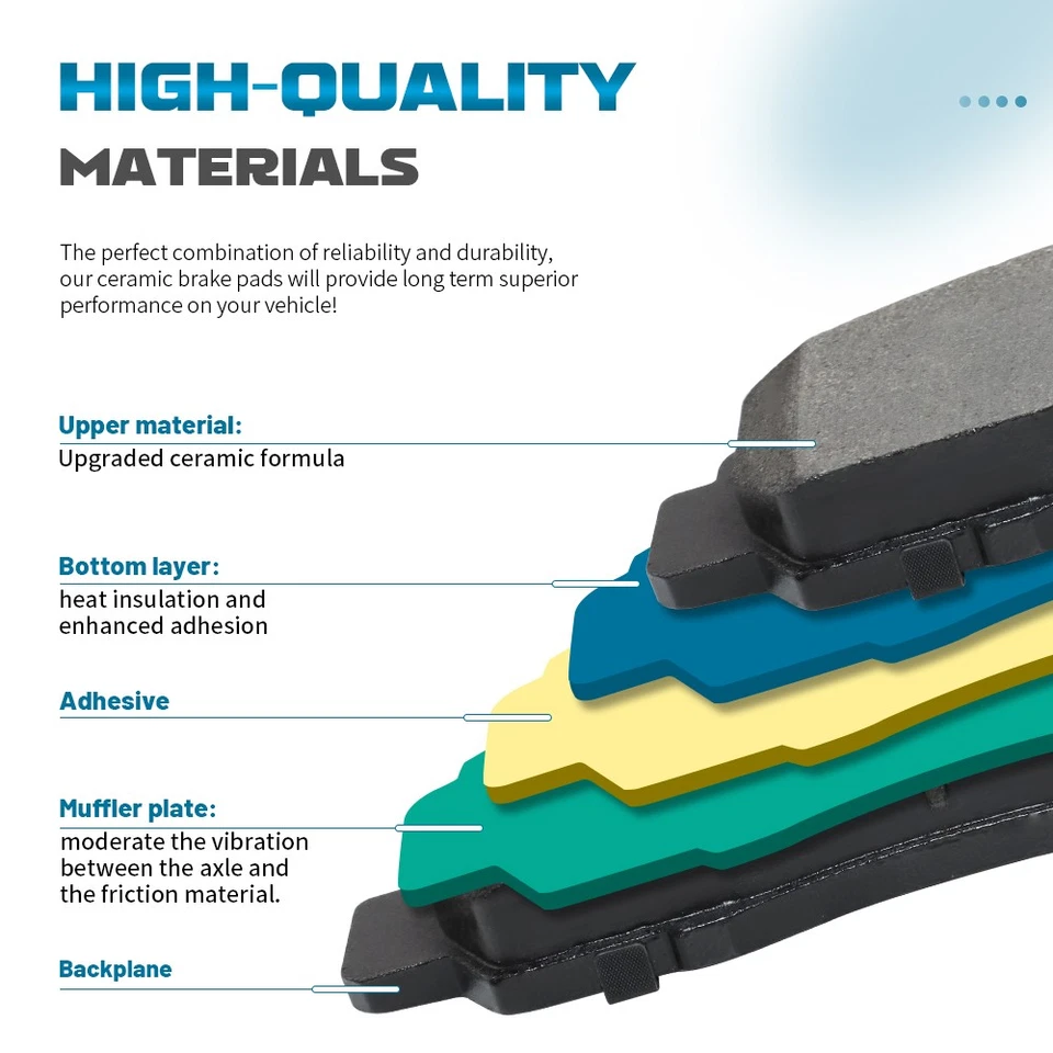 10.04" Front Drilled Rotors & Brake Pads for 2019-2022 Toyota Prius Prius AWD-e Foto 3 de 4