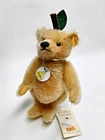 Steiff Fruities Rare Pear Signed Mohair Bear #028021 7-1/2" Tall