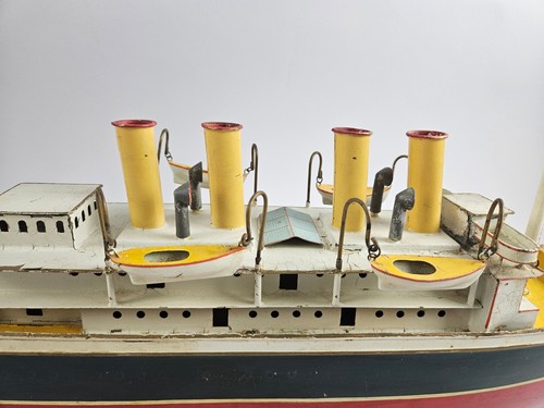 Bing Ocean Liner 65 cm mit Dampfantrieb im super Originalzustand! - Bild 2 von 10