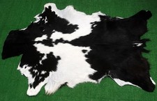 Luxury Goat hide Rug Hair on Area Rug Size 34"x22" Animal Leather Goat Skin G343