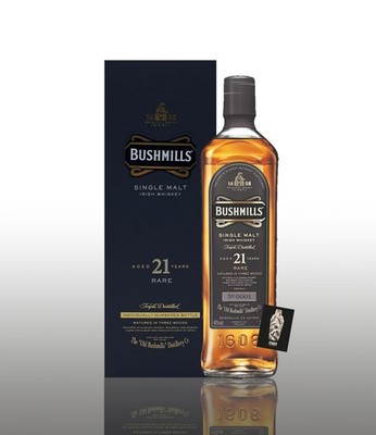 Bushmills Single Malt 0,7l (40% vol.) aged 21 Years Rare inkl. Geschenkbox (s. 