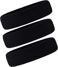 3 Pack Men  Women Sweatband Headband Terry Cloth Moisture Wicking for Sports Te
