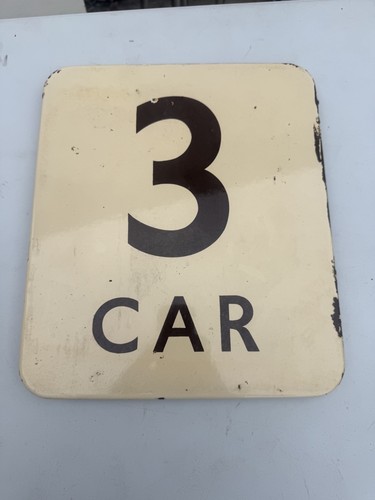 original vintage British Railways (Western Region) 3 car heavy sign yt21