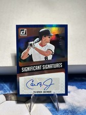 2018 Panini Donruss Baseball Significant Signatures Blue /15 Cal Ripken Auto
