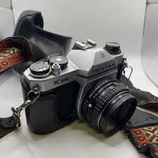 PENTAX K1000 35MM SLR FILM CAMERA WITH TWO LENSES BAG and LIGHT METER