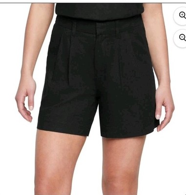 Express Womens Shorts Size 8 Black Linen Cotton Shorts Casual NWT $70