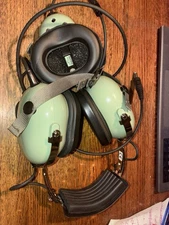 DAVID CLARK H7010 Aviation Muff-Mic Style #DC- 87 Ground Support Headset Working