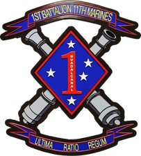 US Marine Corps Badge Sticker 1st Battalion 11th Marines Cobra