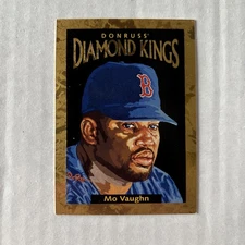 1996 Donruss Diamond Kings Mo Vaughn #DK-2