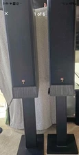 B&W BOWERS WILKINS DM630 Speakers Floor Standing + Black Floor Stands