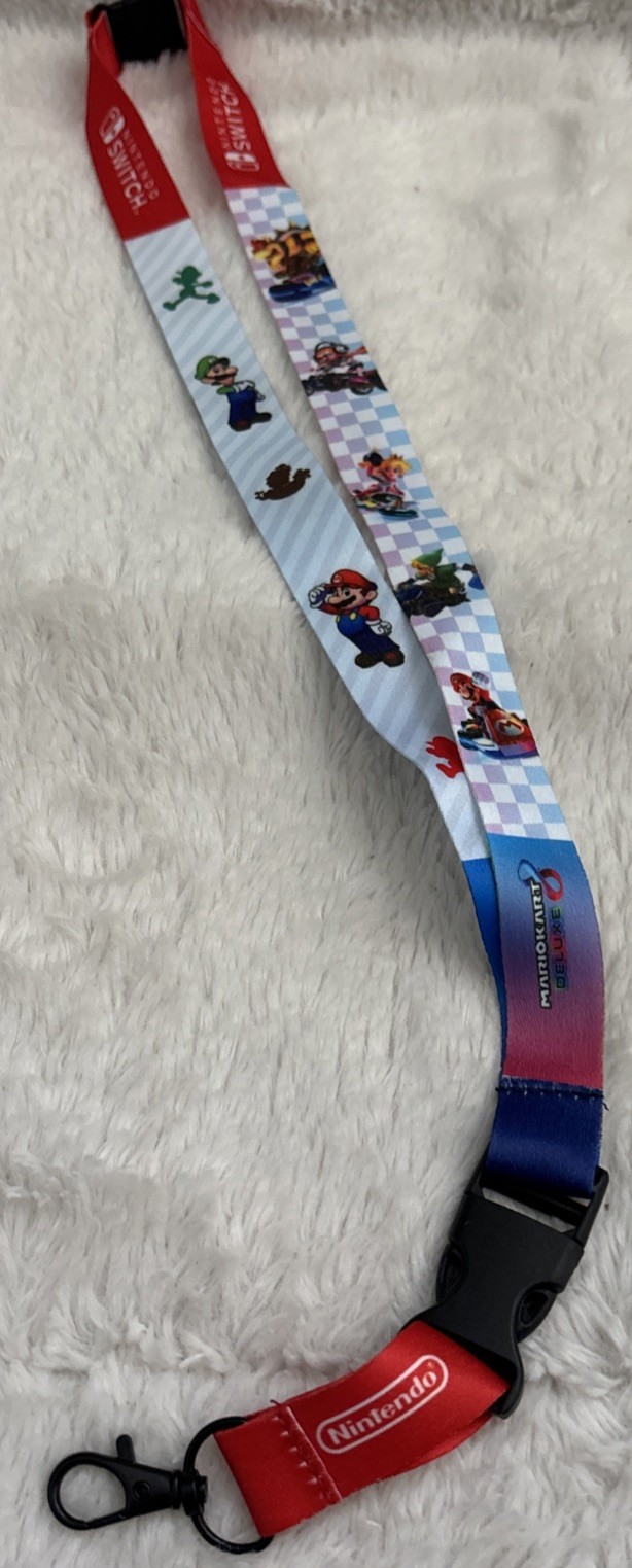 Nintendo Wii U 3DS Super Smash Bros. Zelda-Mario Kart Rare Promo Lanyard