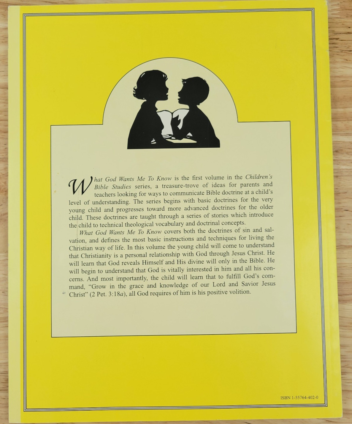 What God Wants Me to Know Children's Bible Studies Volume One Paperback