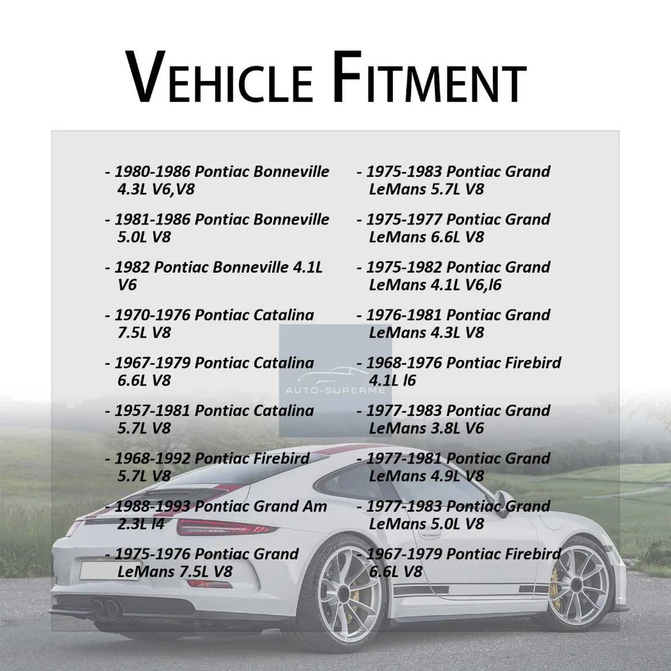 Termostato de refrigerante de motor para Pontiac Grandville 6,6 L 1973-1975 Foto 3 de 4