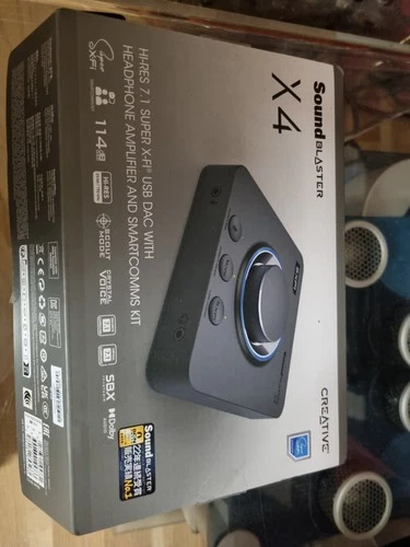 Creative SoundkarteSound Blaster X4 Hi-RES Super X-FI USB DAC Top Zustand in OVP