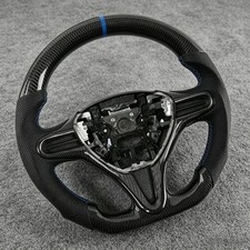 For Honda Fit Ge8 2009-2014 Custom Real Carbon Fiber Steering Wheel Sport Mod For Honda Fit Ge8 2009-2014 Custom Real Carbon Fiber Steering Wheel Sport Mod