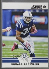 2012 Score Glossy Donald Brown #294 0wp8