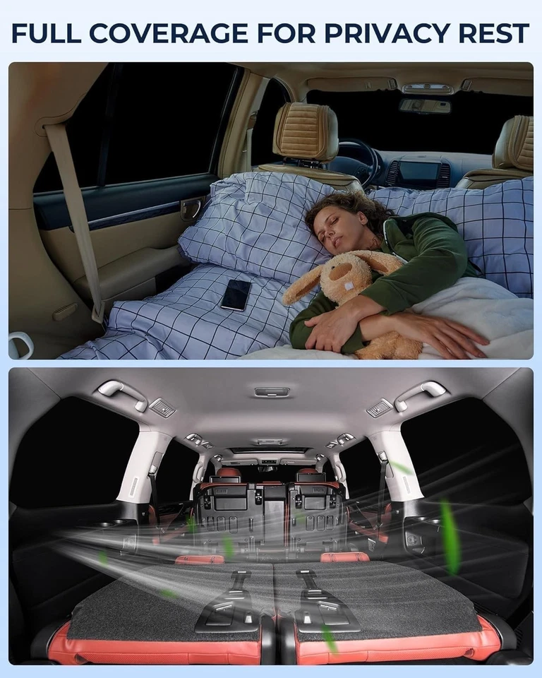 для Ford F150 4 двери 2021-2025 автомобиля оконные шторы, 6шт конфиденциальности солнцезащитный козырек комплект f... - Изображение 4 из 4