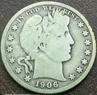 US 1906-D Barber Half Dollar  **